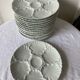 Vintage oyster plates