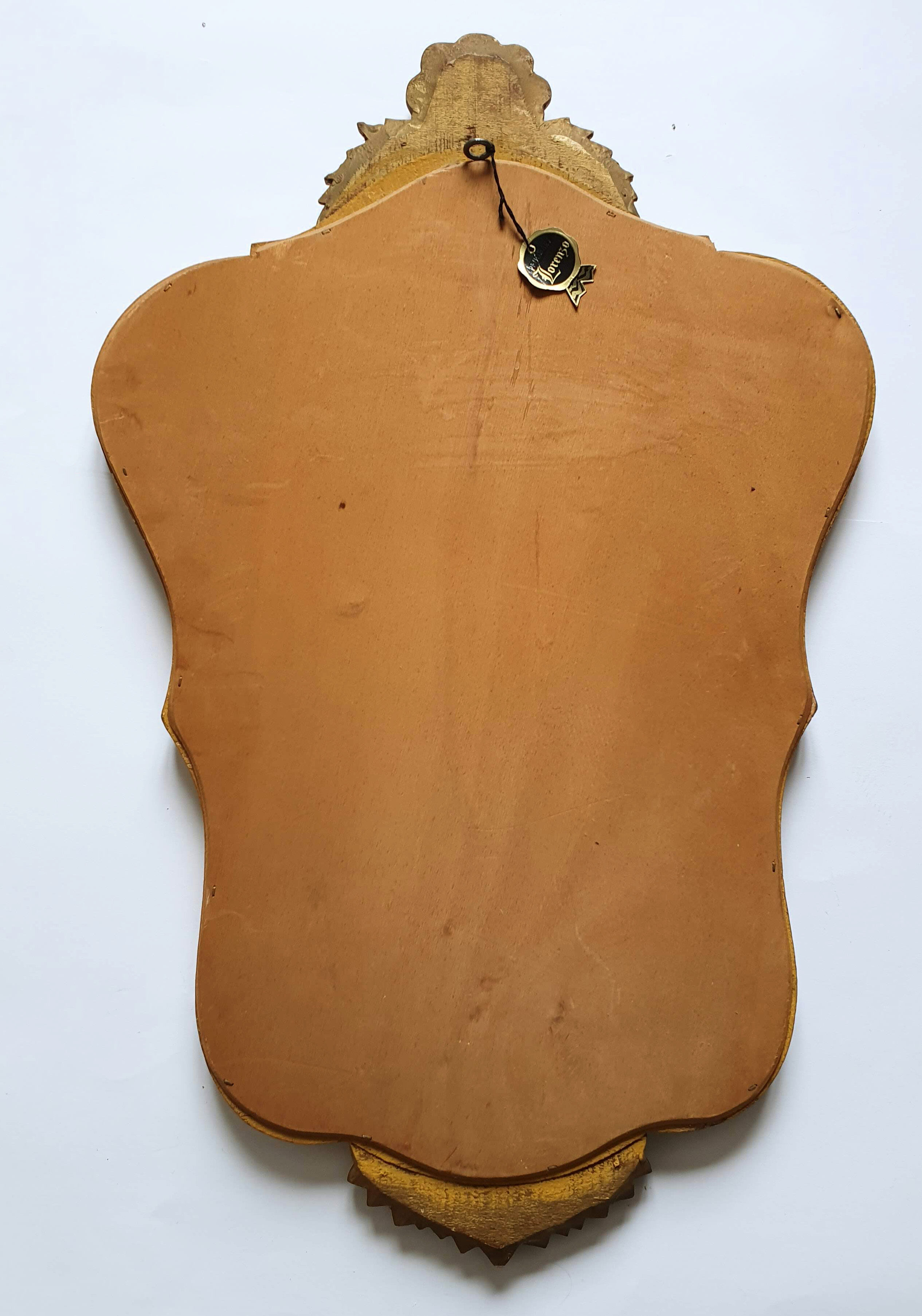 Gilded wooden mirror 70 cm