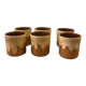 6 stoneware coffee cups
