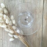 5 engraved glass foot glasses