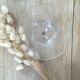 5 verres à pied en verre gravé