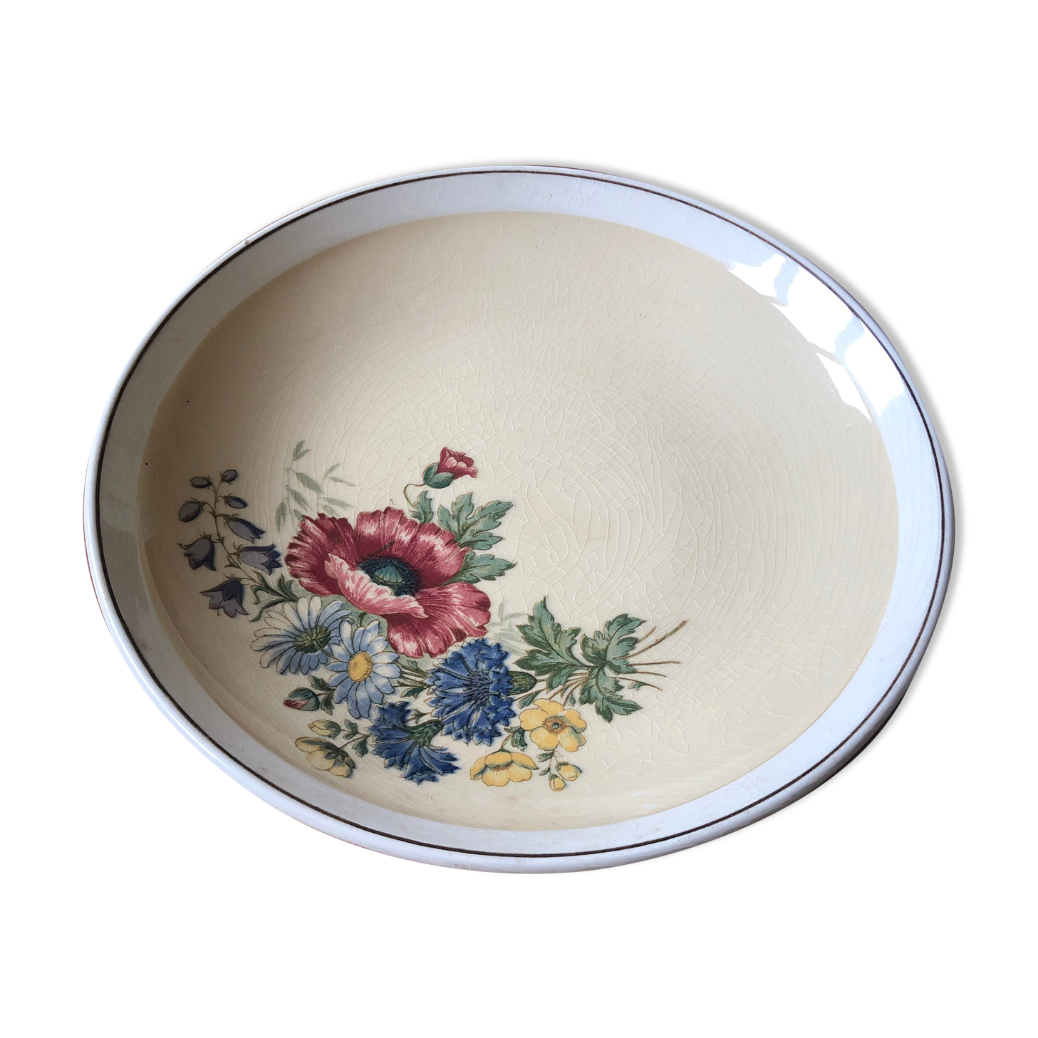 Dish Compotier ancien villeroy et boch 1584 floral decoration