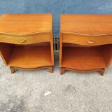 Pair of vintage bedsides