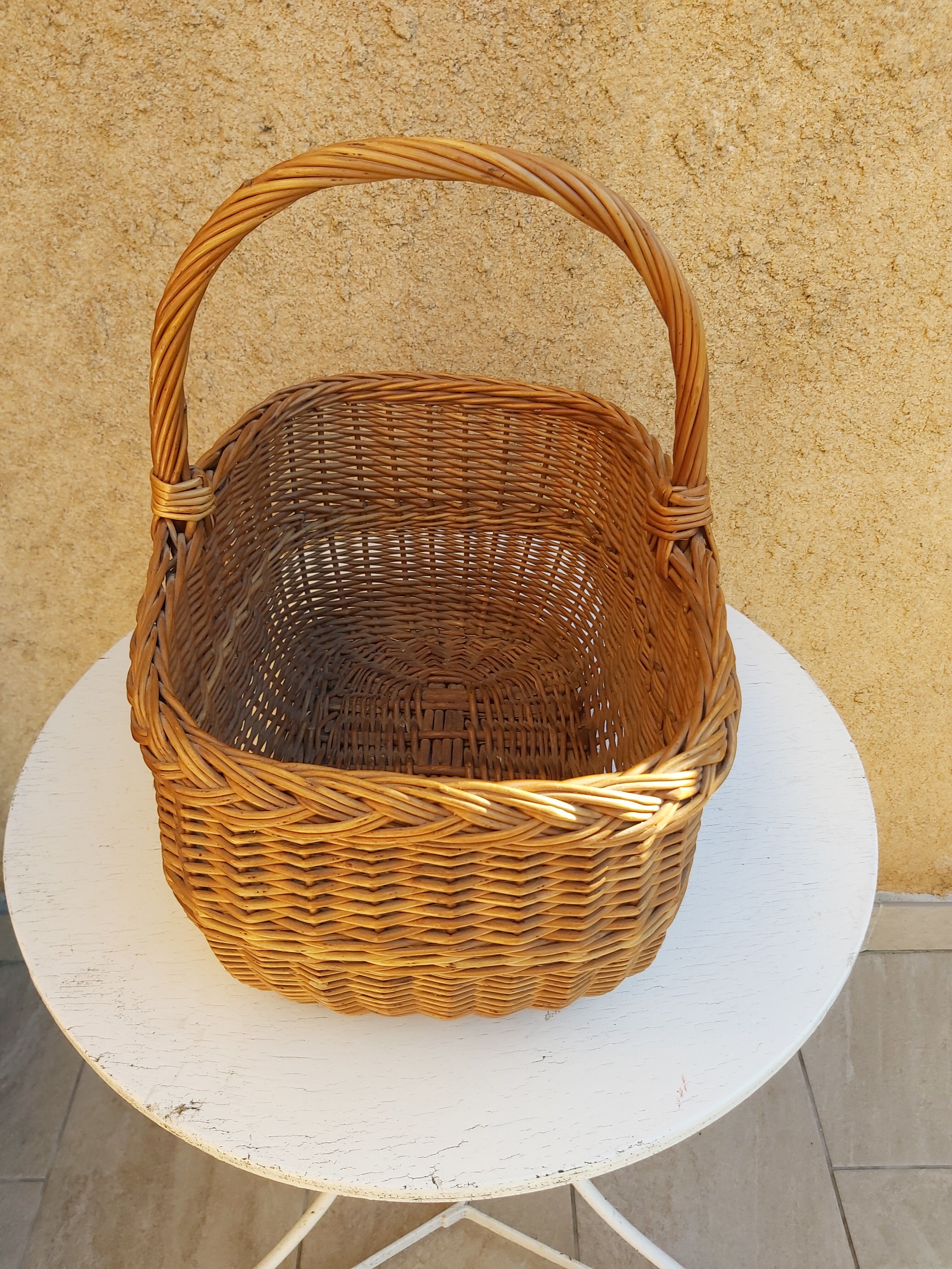 Vintage wicker basket