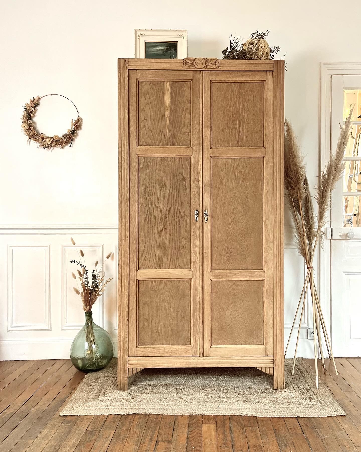Wardrobe, Art Deco oak