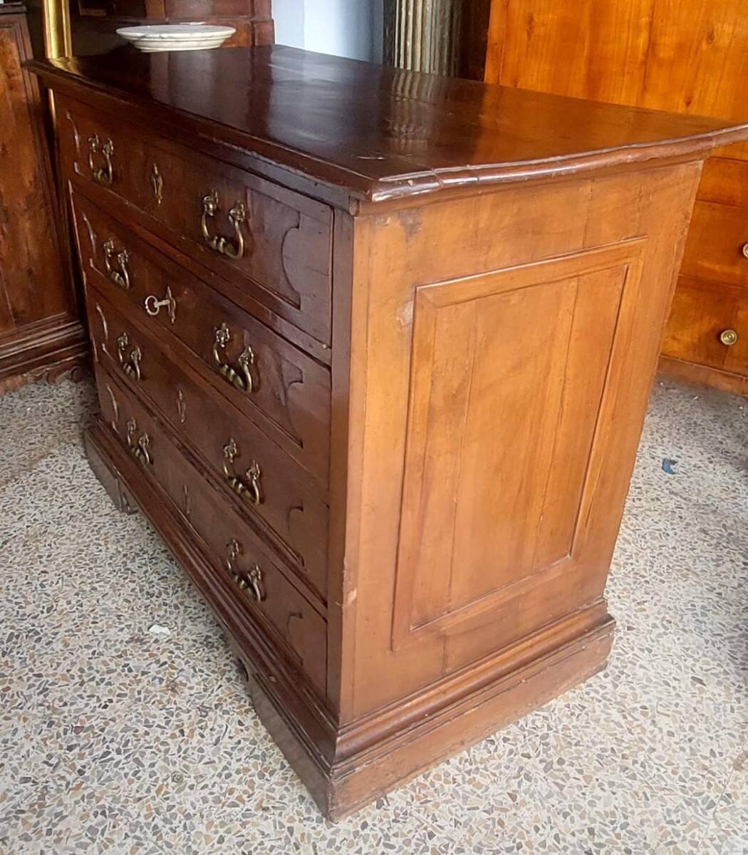 17th-century walnut antique chest of drawers