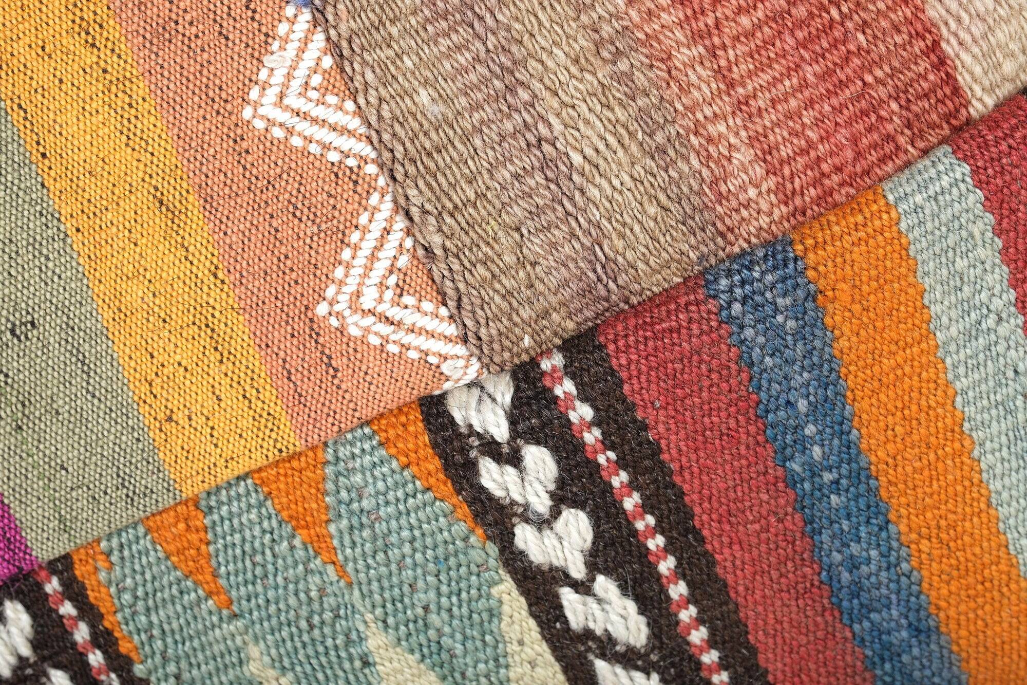 Set of 2 vintage kilim cushion covers 48x48 cm