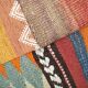 Set of 2 vintage kilim cushion covers 48x48 cm
