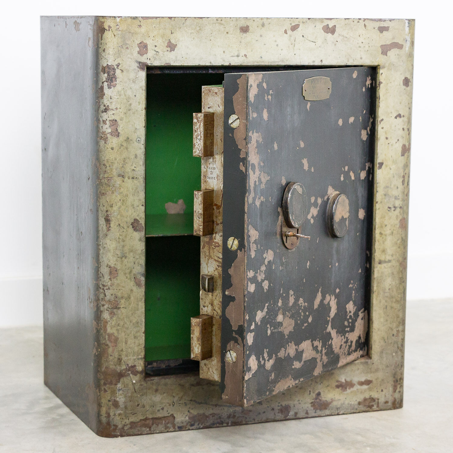 Antique safe by Fichet, Paris, 1900