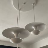 Suspension cascade design 3 white metal saucers