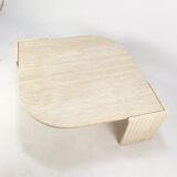 Mid-Century Italian Travertine Coffee Table, 1980's