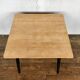 Vintage square table feet black compass tray solid beech
