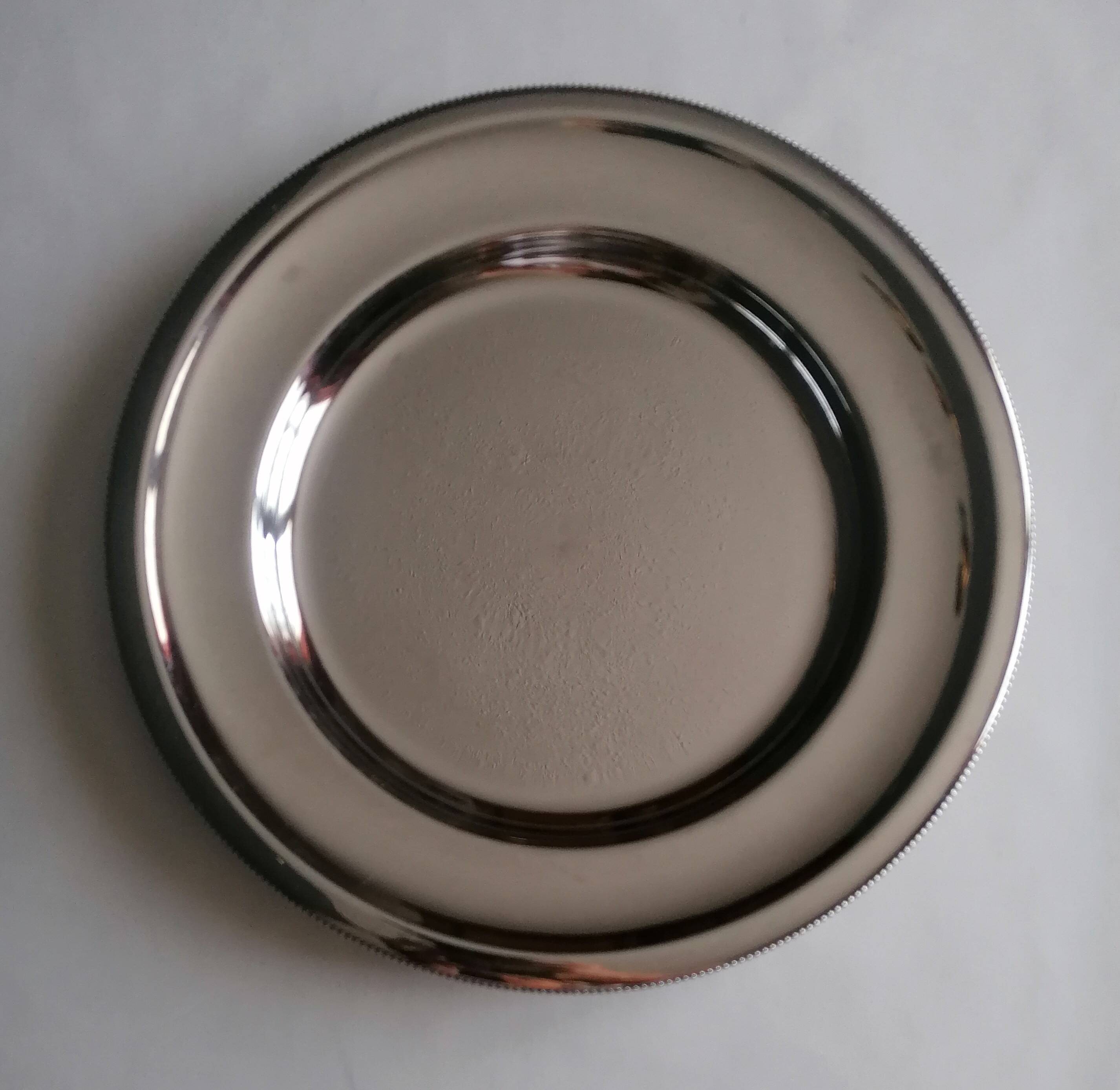 BB stamped plate from the Lyon goldsmiths Bouillet and Bourdelle.