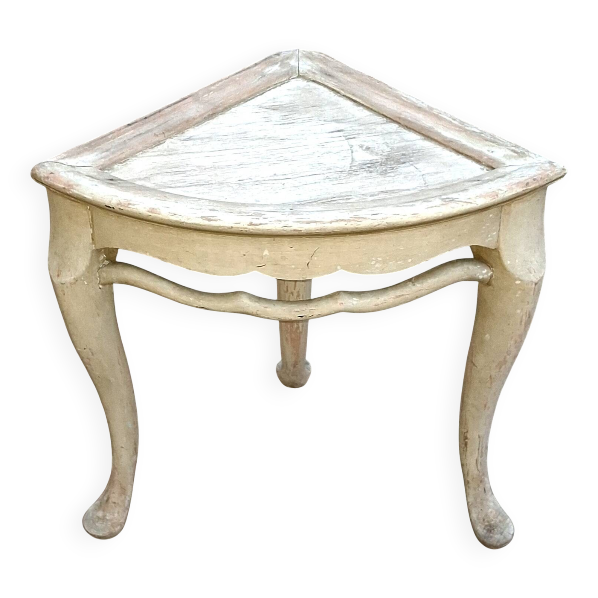 Antique corner stand, corner unit, original patina, Chaby style.