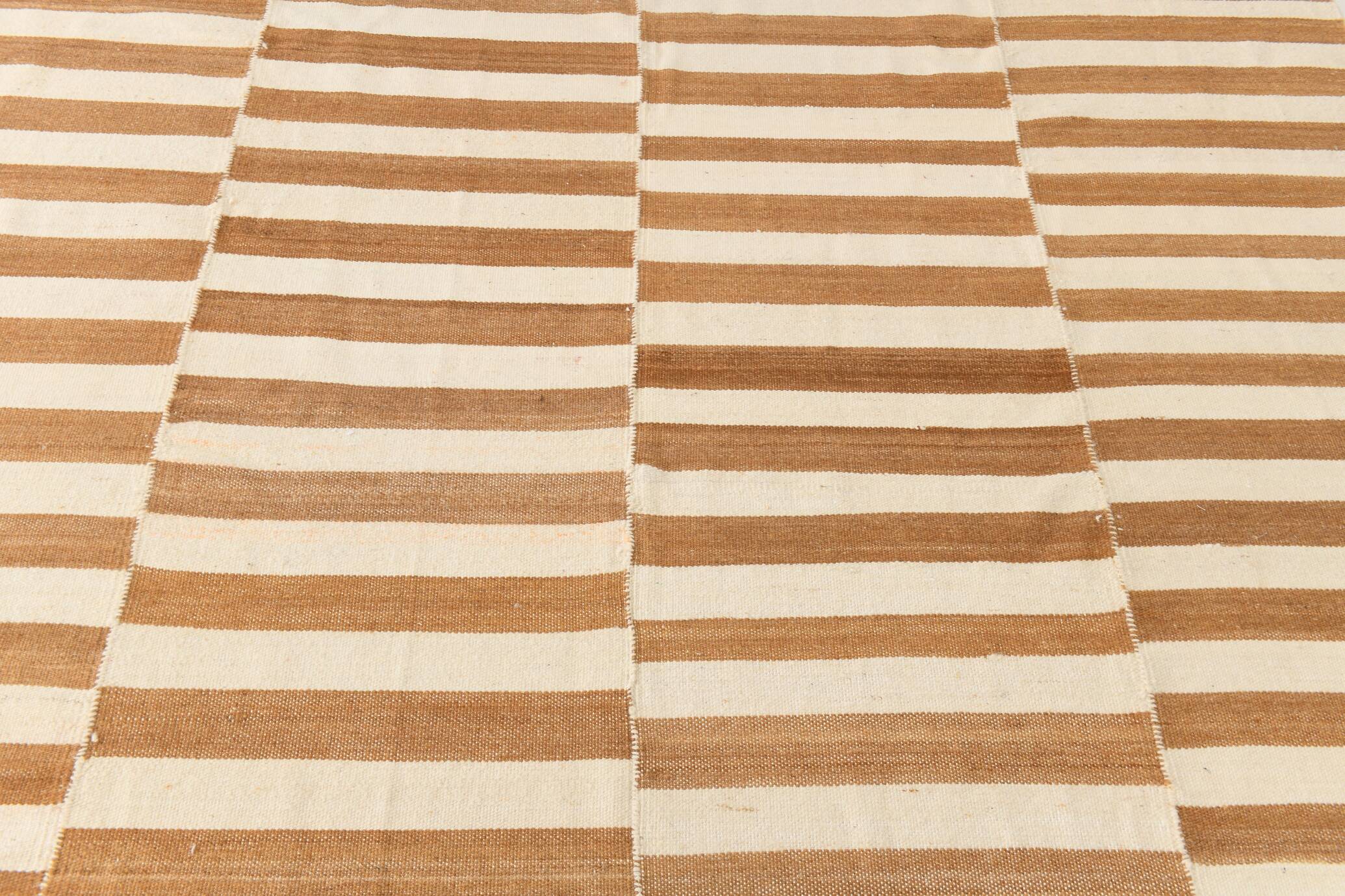 8x10 Beige & Bronze Contemporary Kilim Rug, 229x311Cm SK 35061