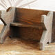Marche pied en bois brut