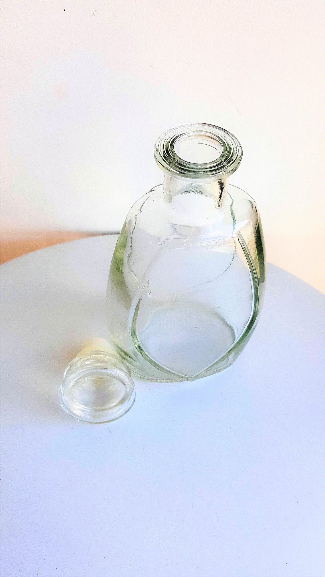 Vintage glass liqueur carafe