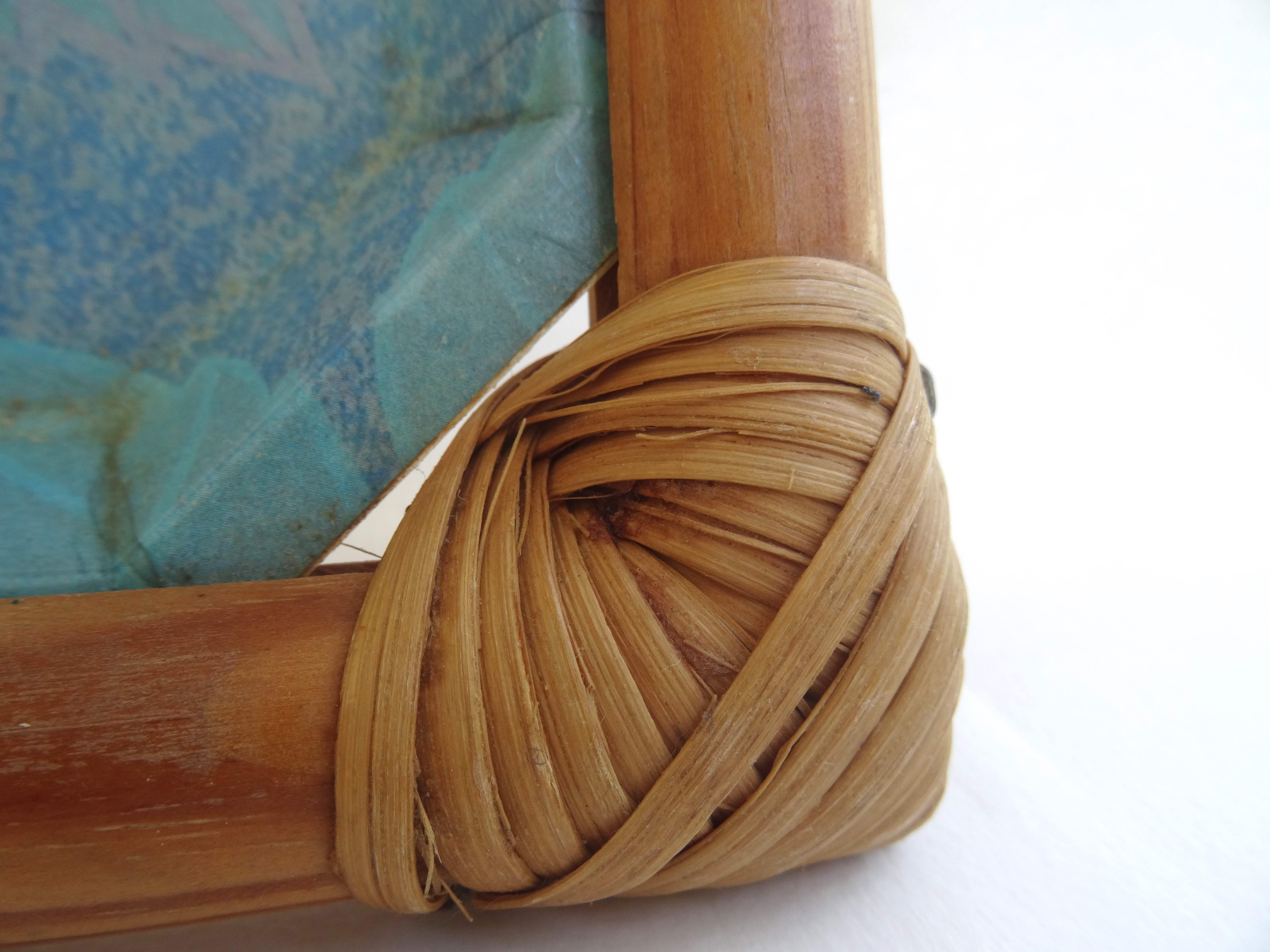 Bamboo and fiberglass tray
