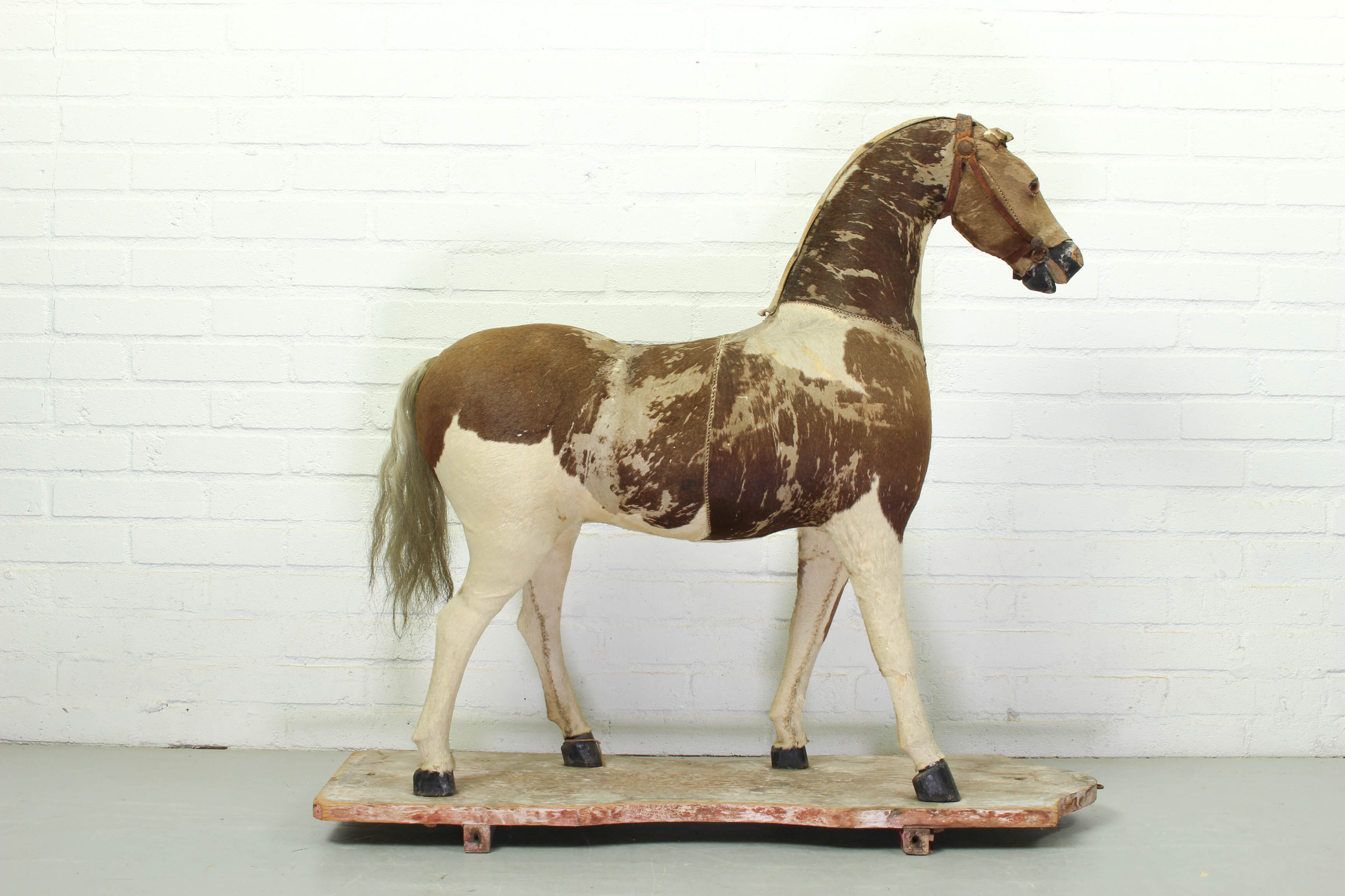 Victorian taxidermy toy horse, late 19th century.