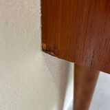 Vintage bookcase with drawers teak