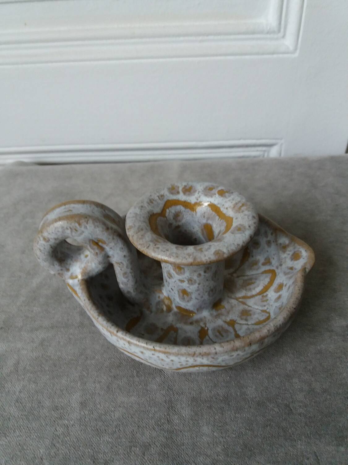 Cellar rat candle holder signed austruy