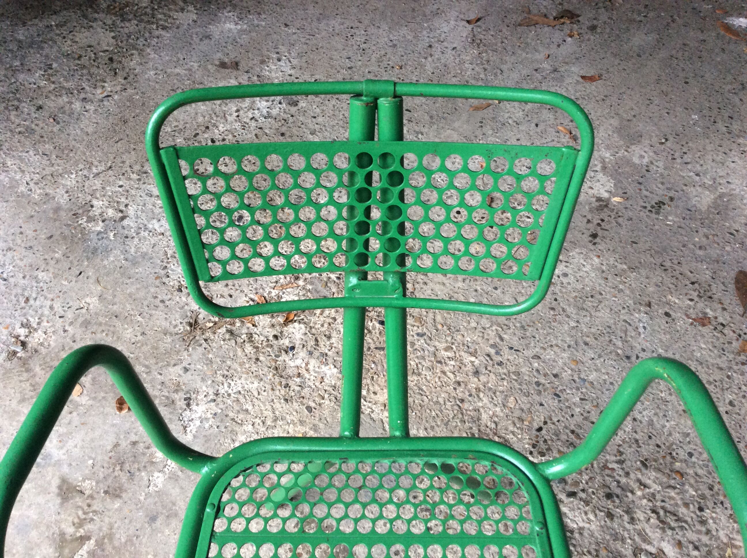 René Malaval 50s hole iron armchair