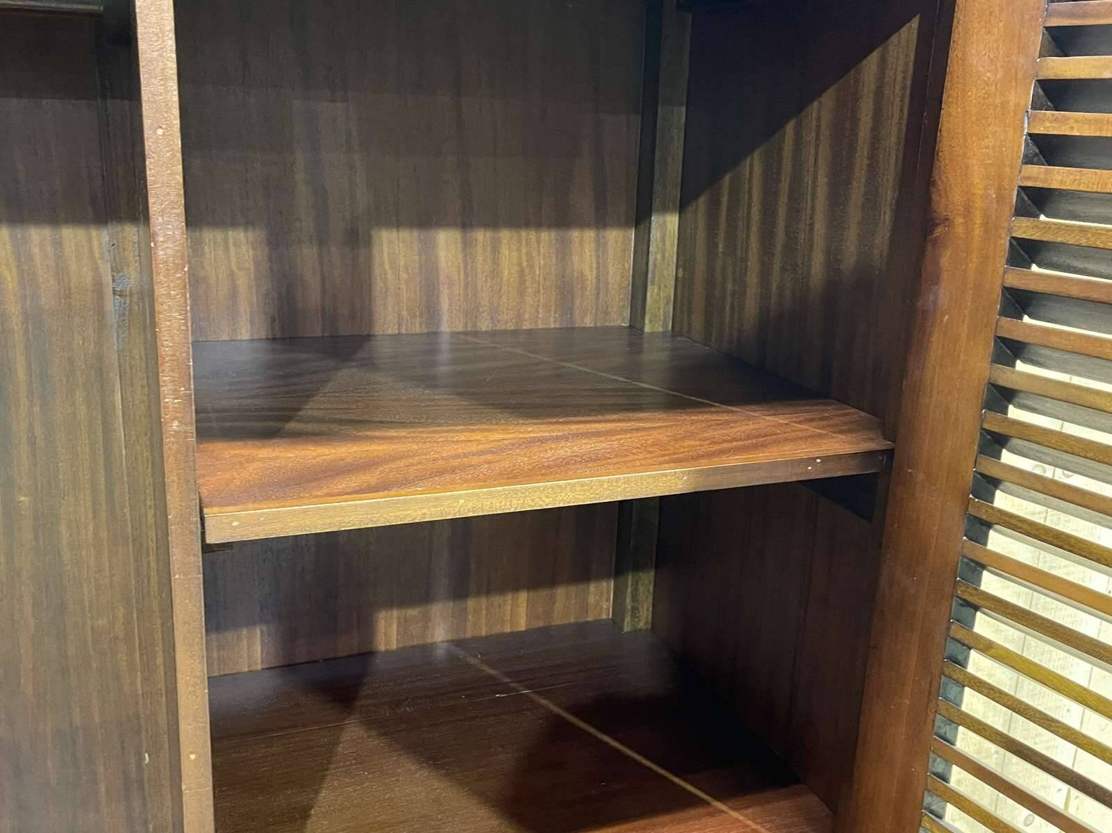 Marine style wardrobe in mahogany from the 1950s