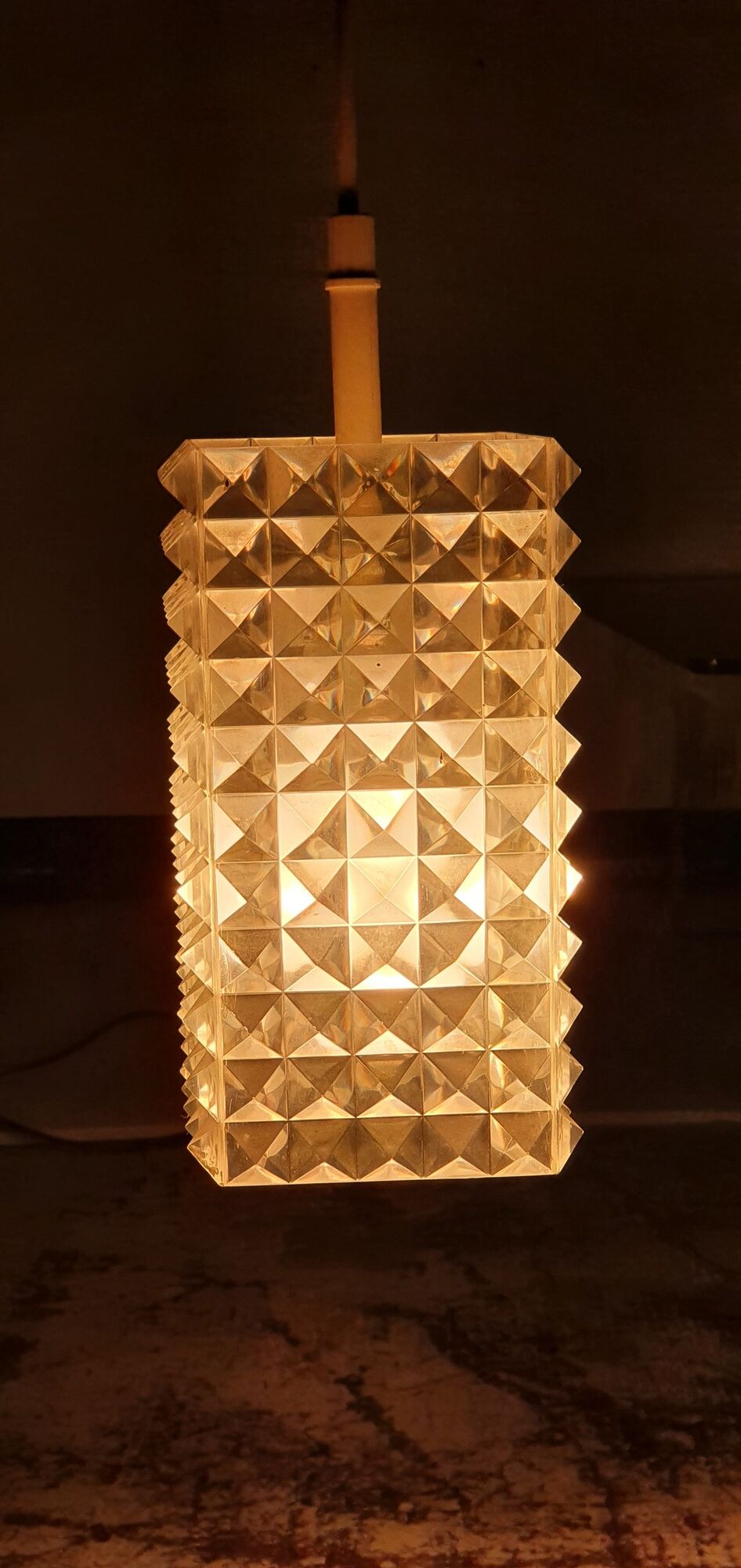 Diamond ceiling lamp design Aloys Gangkofner edition Erco