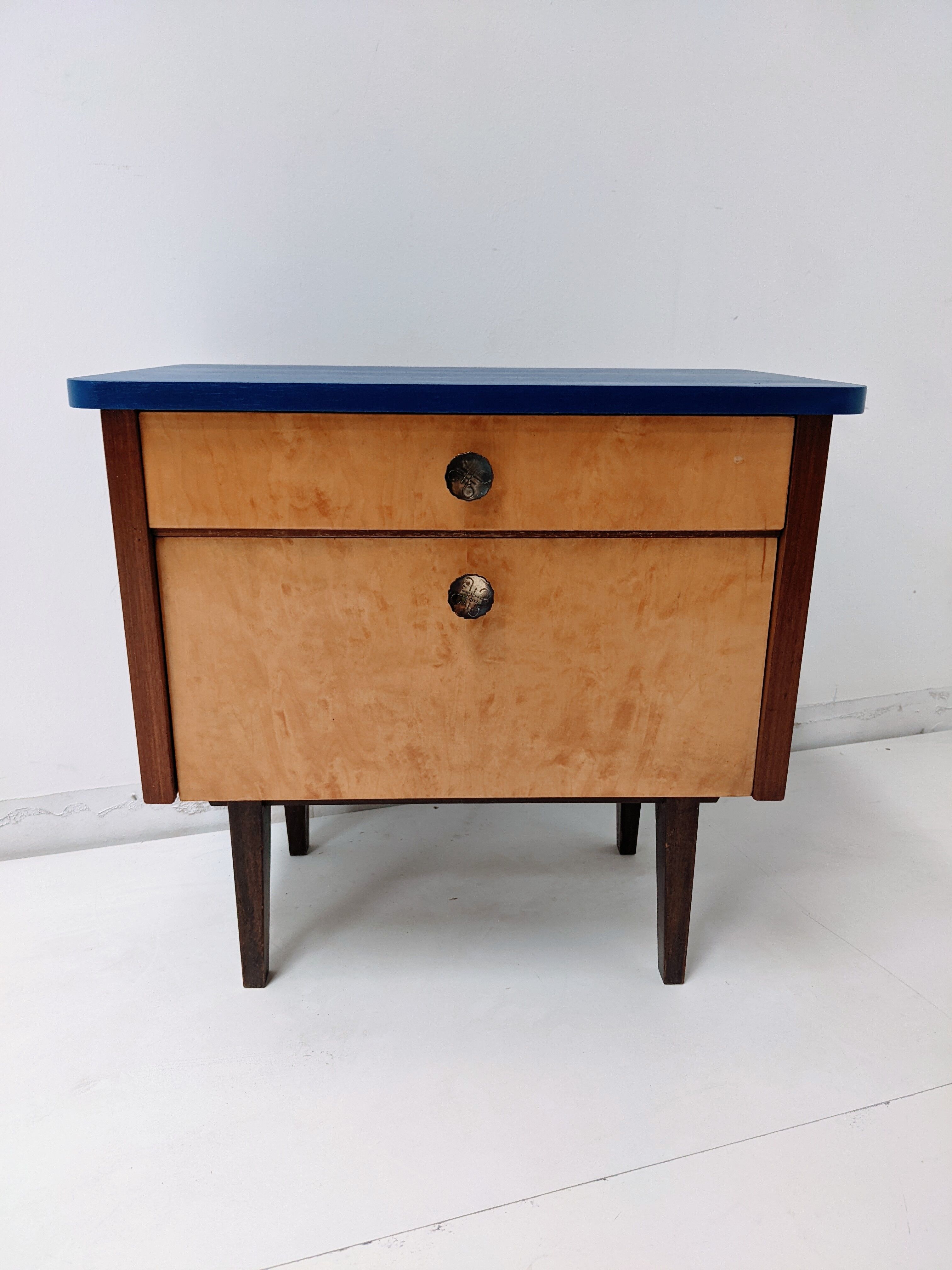 Vintage wooden storage cabinet / side bedside table