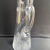St. louis partie de service à bière art nouveau cristal soufflé et gravé