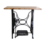 Console with new home sewing machine foot