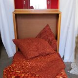 Fold bed in a 60's cabinet