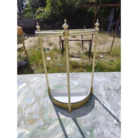 Umbrella stand 1900 brass, cast iron and steel