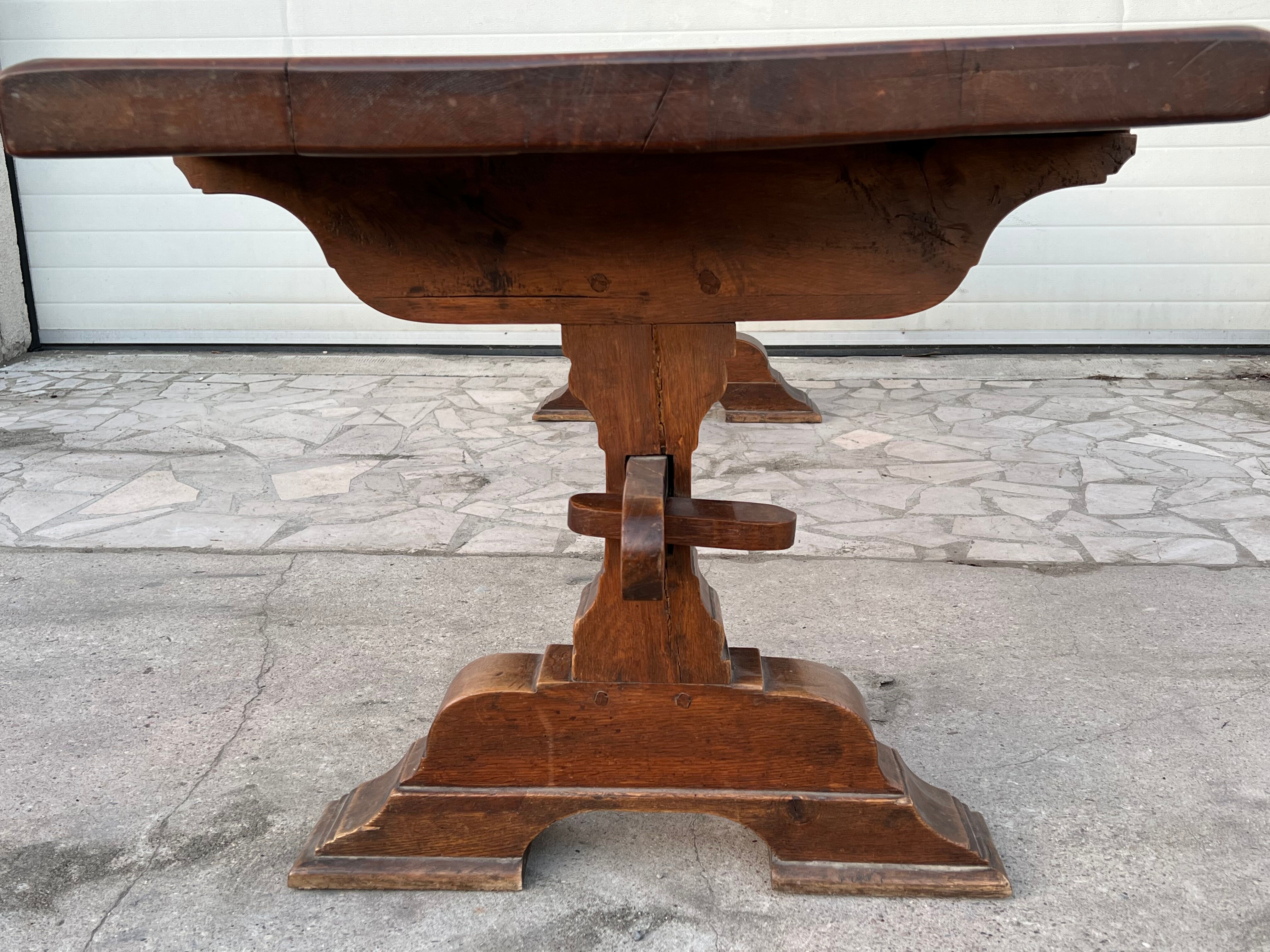 Oak monastery farm table