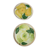 2 plats à tarte en barbotine