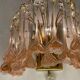 Pink Murano Glass Flower Sconces 1970’s