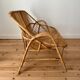 Vintage rattan bench