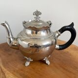Silver-Plated J.N. Daalderop & Zn. Kettle, Burner and Stand, Chafing Dish, Teapot Warmer, Antique