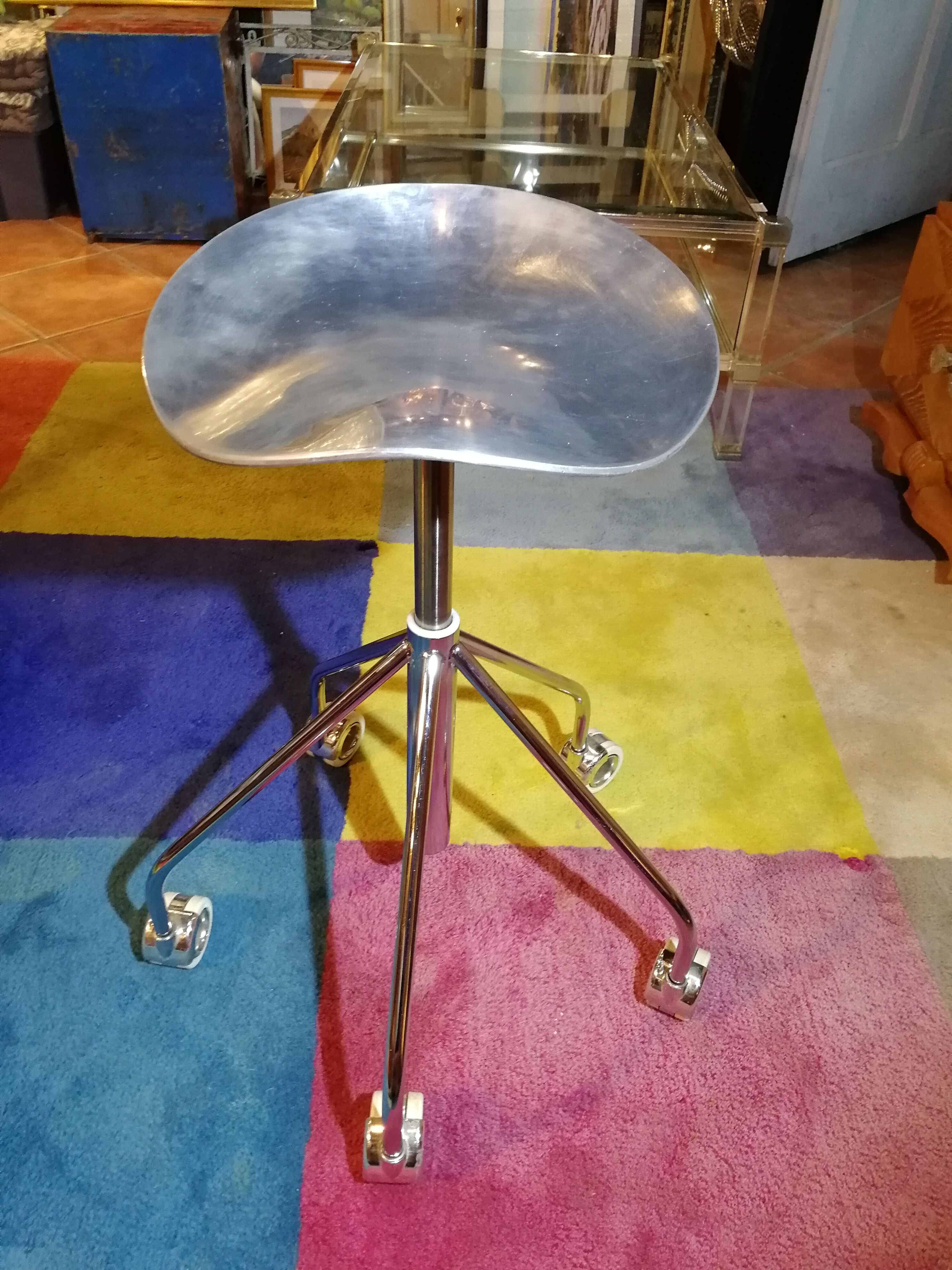 Chrome stool