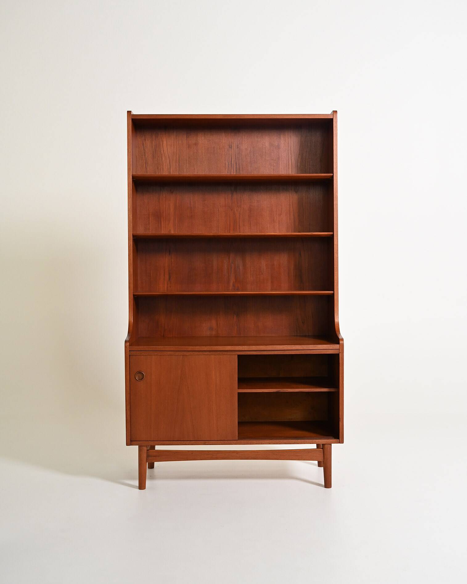 Teak bookcase by Johannes Sorth for Bornholms Møbelfabrik, 1960s