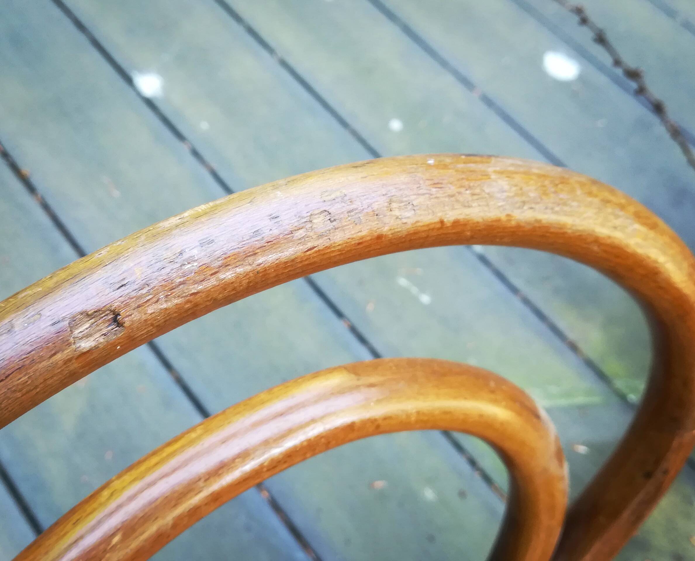 JJ Kohn, caned bistro chair for children, circa 1900