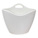 Design magazine rack in milky white by Elie Jacobson