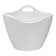 Design magazine rack in milky white by Elie Jacobson