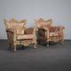 Pair of Baroque armchairs by The People of the Labyrinths, Netherlands, 2000s