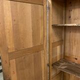 Vintage Parisian solid oak cabinet