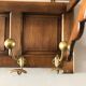 Solid oak coat rack, 30s/40s