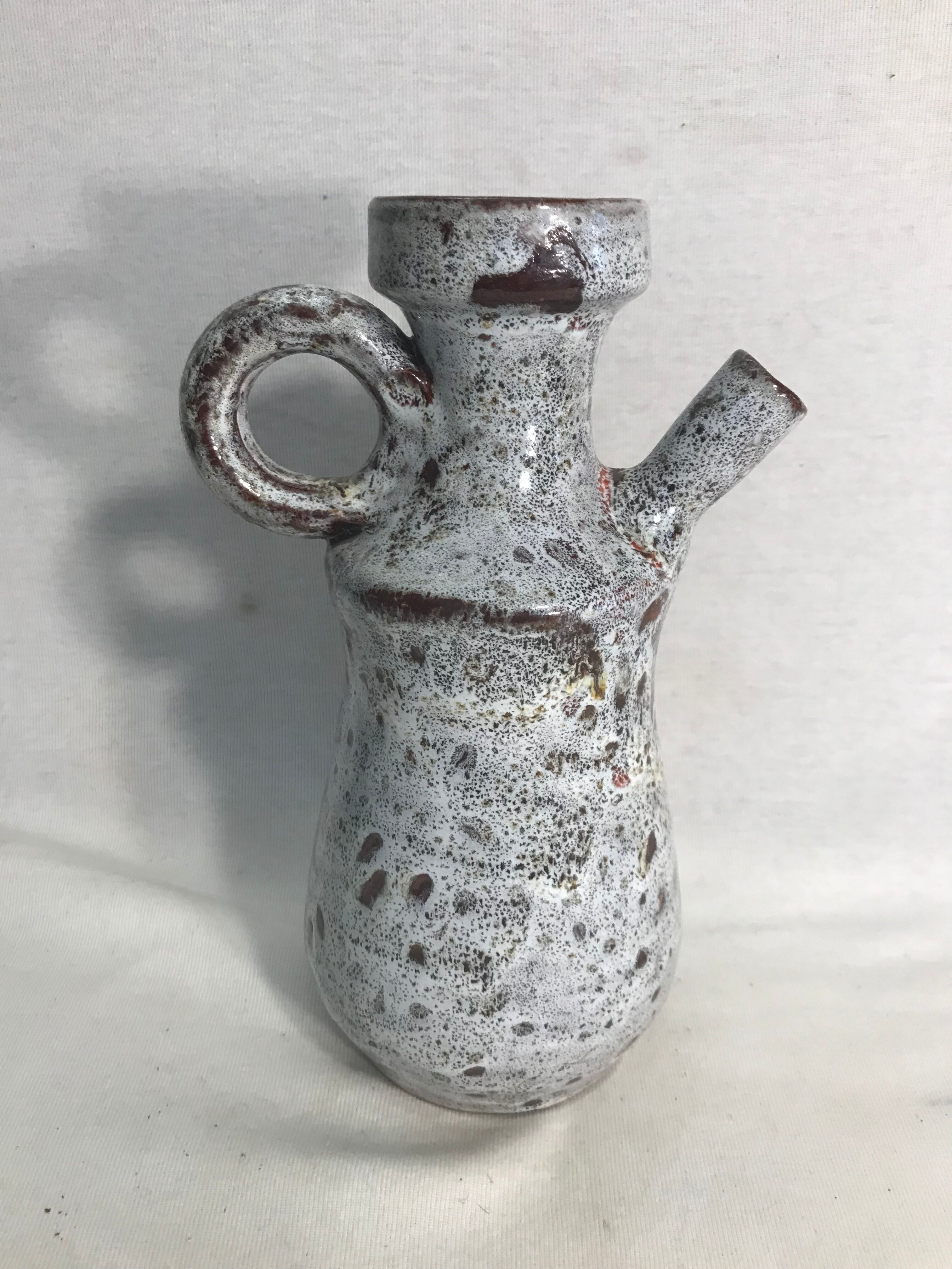 Former pitcher vallauris enamelled ceramic