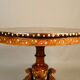 Central Foot Nacre Inlay Pedestal Table