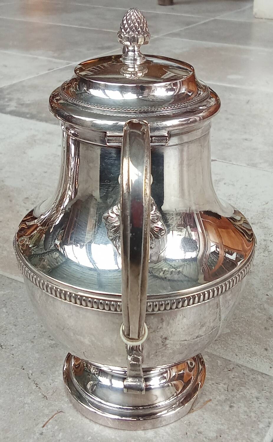 Old silver-plated coffee service