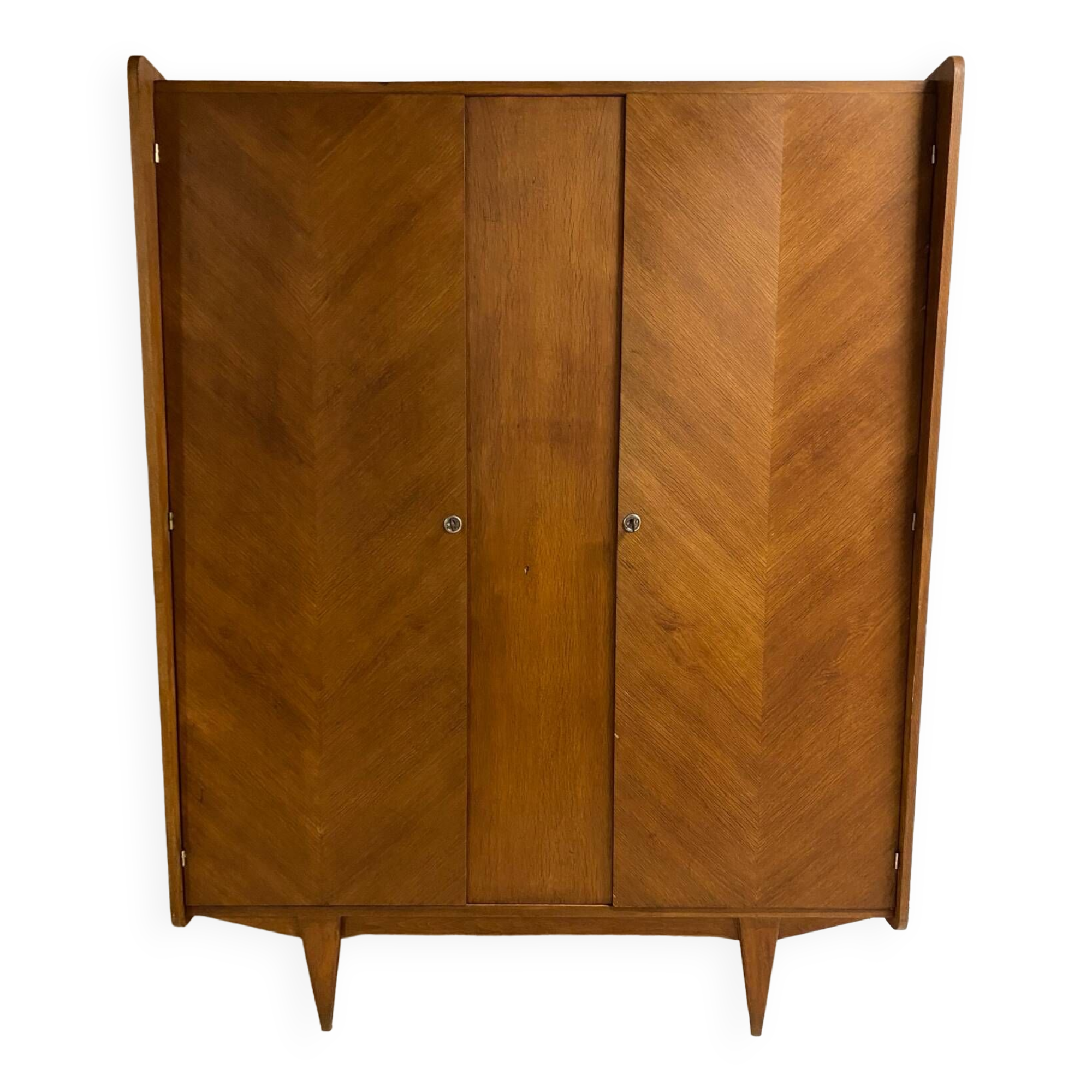 Vintage wardrobe with compass feet